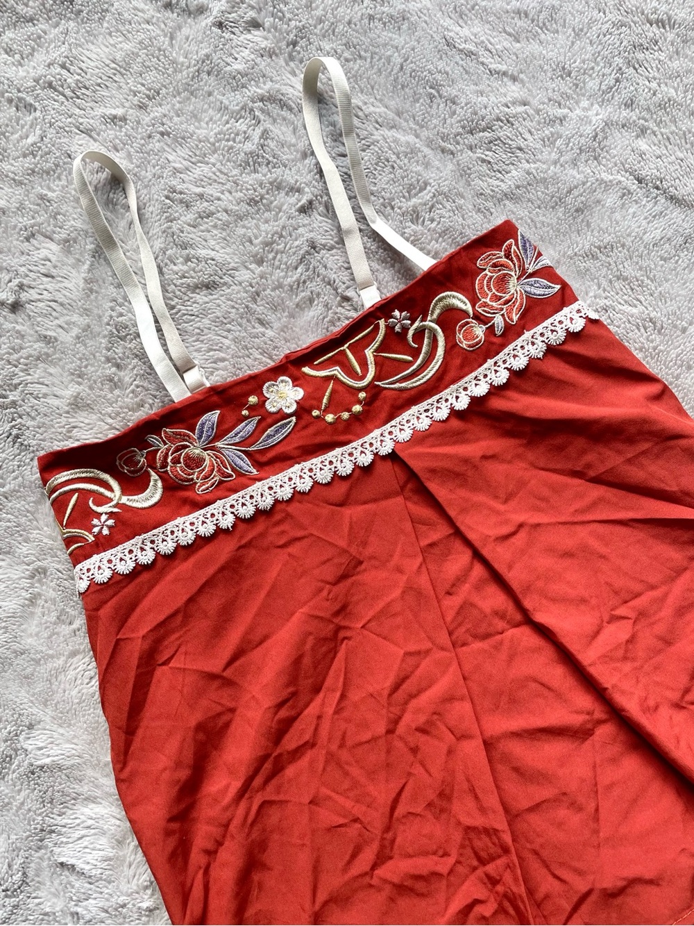 Modernized Chinese Embroidered Cami Top - Picture 2 of 5